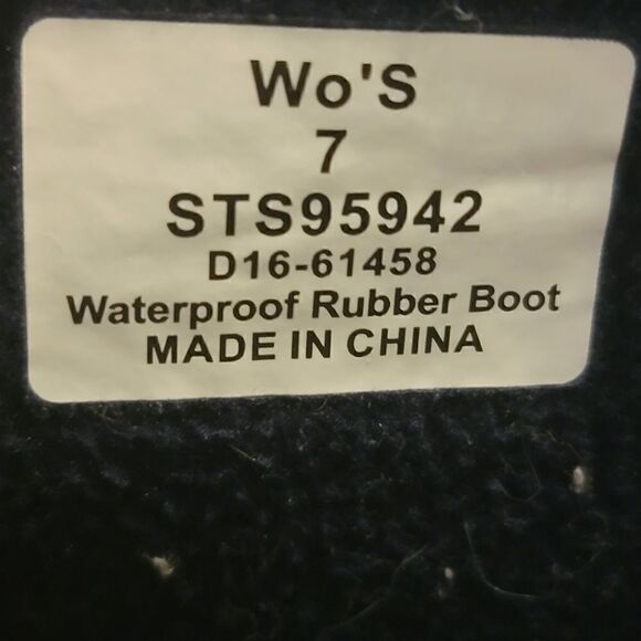 Sperry navy blue Walker fog waterproof boots size 7 - Picture 8 of 8